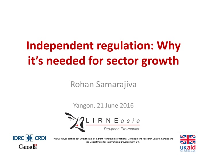 independent regulation why it s needed for sector n.w