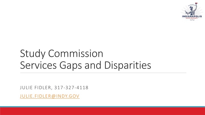 study commission services gaps and disparities n.w
