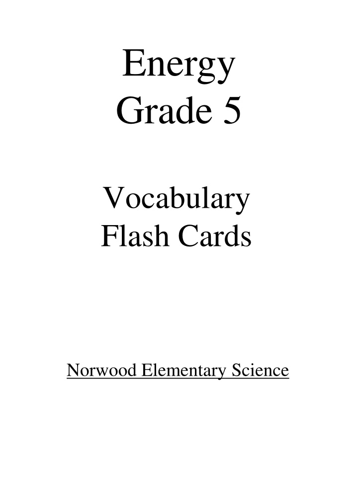 energy grade 5 n.w