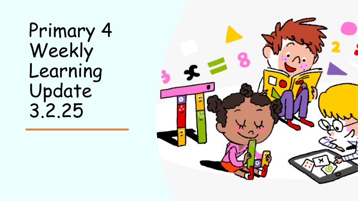 primary 4 weekly learning update 3 2 25 n.w