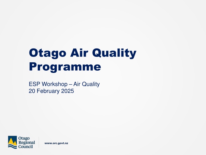 otago air quality programme n.w