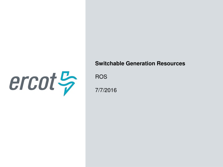 switchable generation resources n.w