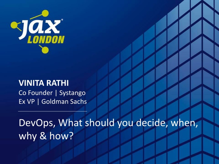 Key Decisions in DevOps Leadership