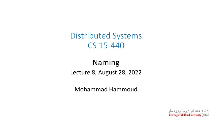 distributed systems cs 15 440 n.w