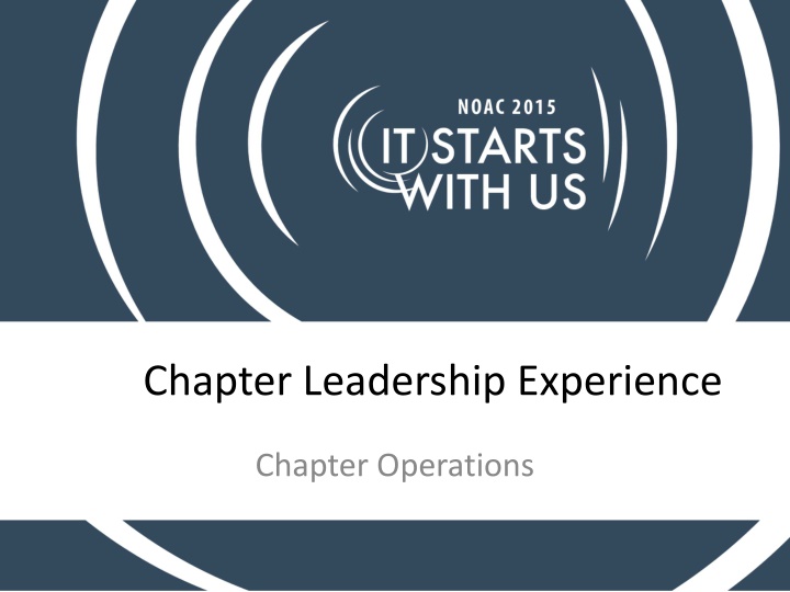 chapter leadership experience n.w