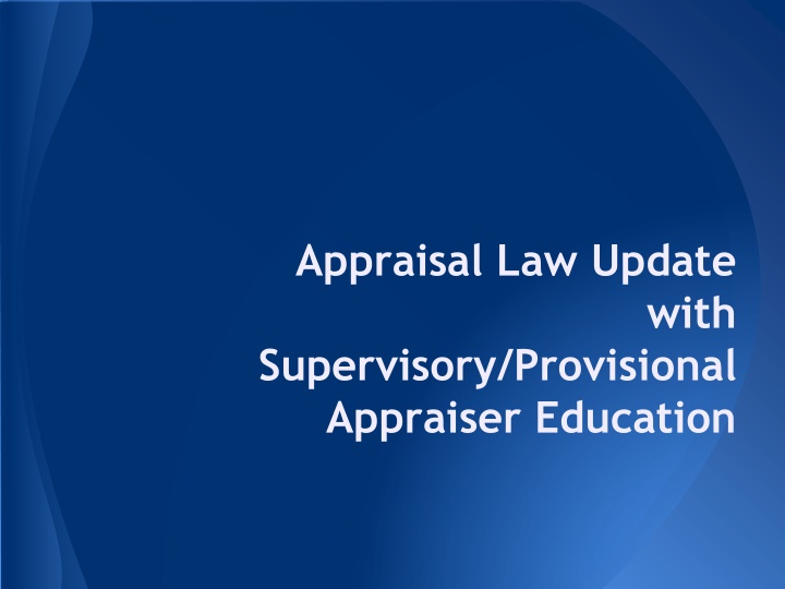 appraisal law update n.w