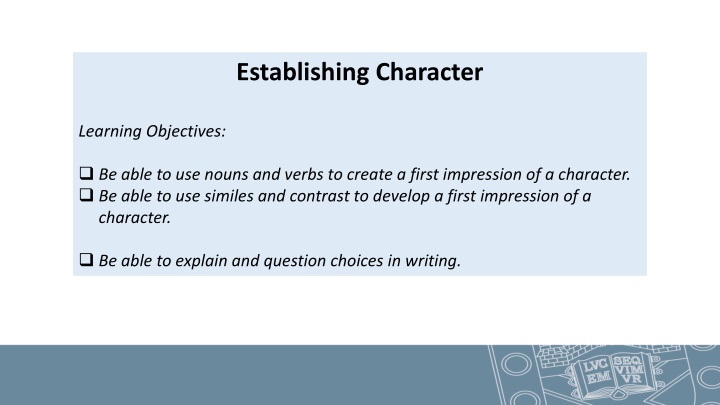 Character Impressions through Descriptive Language