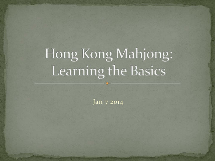 hong kong mahjong learning the basics n.w