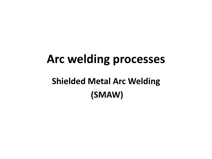 arc welding processes n.w