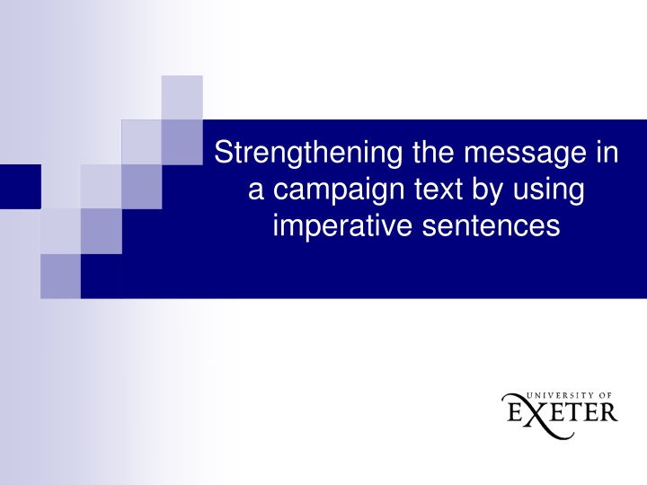 Enhancing Campaign Message with Imperative Sentences