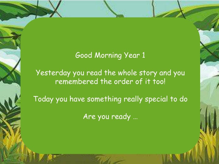 good morning year 1 n.w