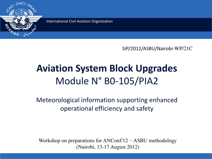 international civil aviation organization n.w