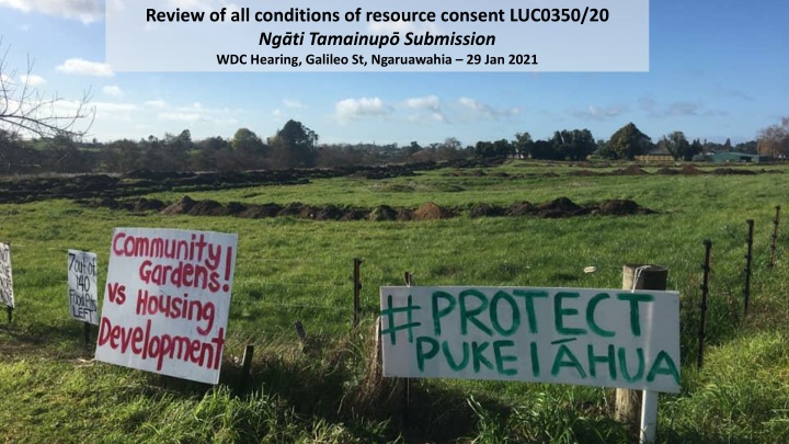 Review of Resource Consent Conditions at Ngāti Tamainup Submission Hearing