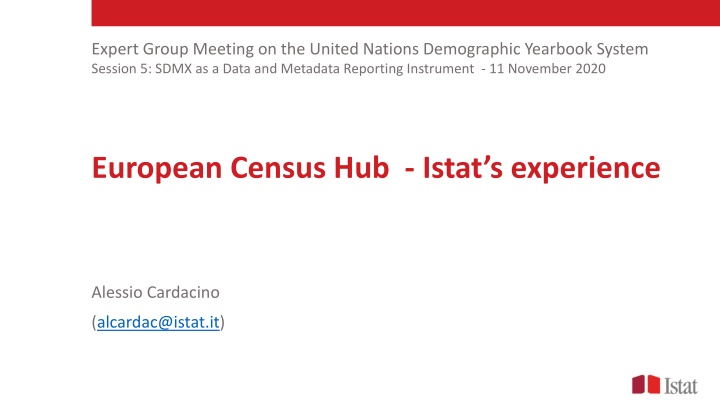 Istat's Experience with SDMX in Census Data Reporting