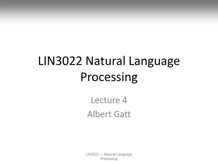 lin3022 natural language processing n.w