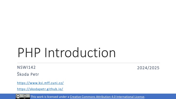 php introduction n.w