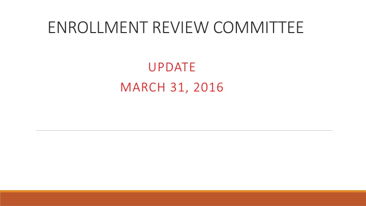 enrollment review committee n.w