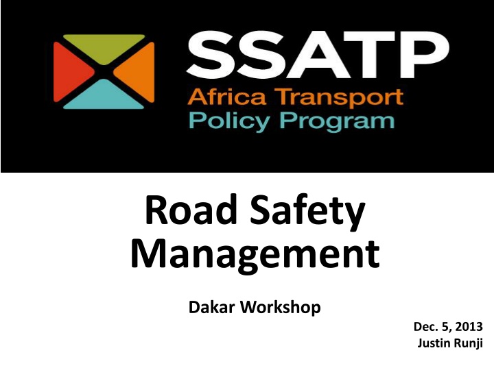Road Safety Management Workshop Insights