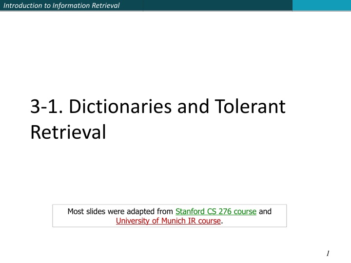 introduction to information retrieval n.w