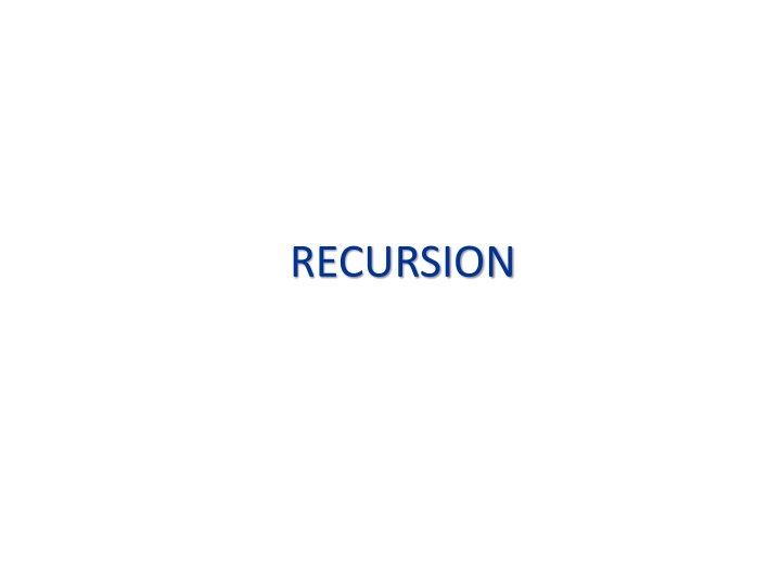 recursion n.w