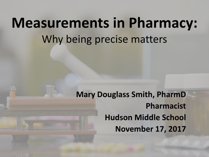 measurements in pharmacy why being precise matters n.w