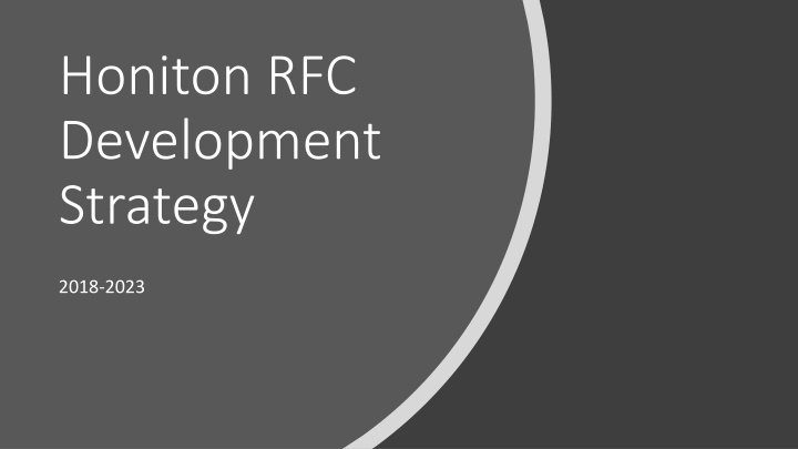 honiton rfc development strategy n.w