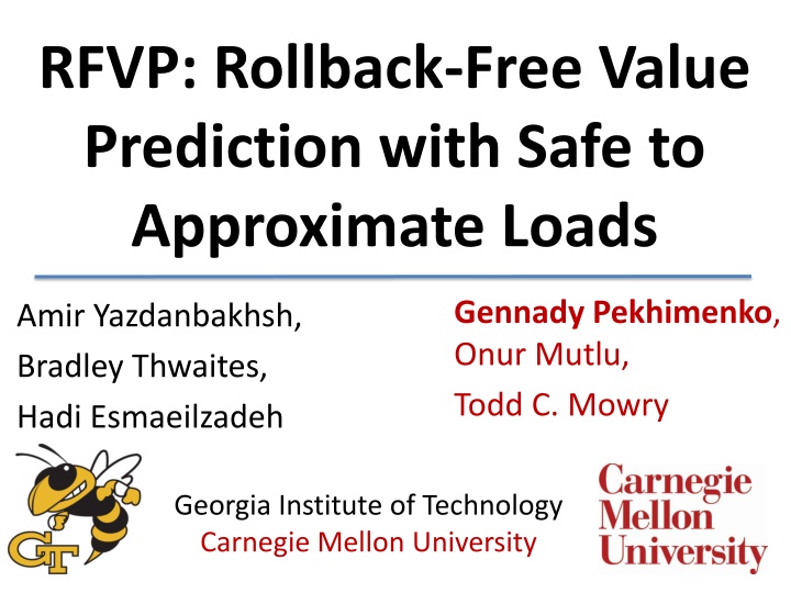 rfvp rollback free value prediction with safe n.w
