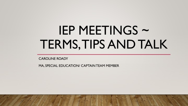 iep meetings terms tips and talk n.w