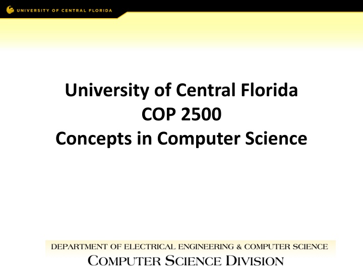 university of central florida cop 2500 concepts n.w