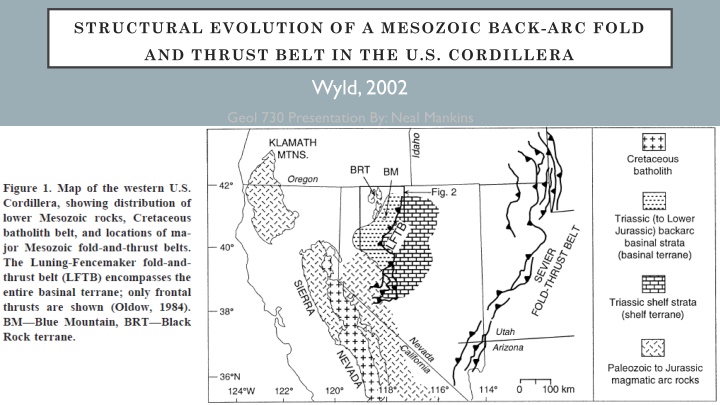 structural evolution of a mesozoic back arc fold n.w