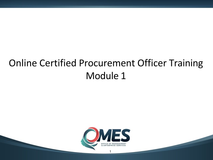 online certified procurement officer training n.w