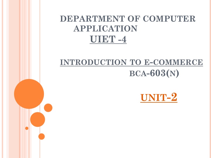department of computer application uiet 4 n.w