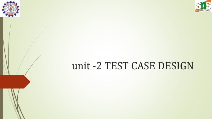 unit 2 test case design n.w