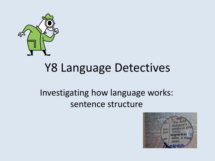 y8 language detectives n.w