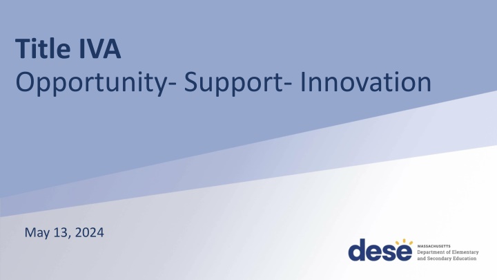 title iva opportunity support innovation n.w