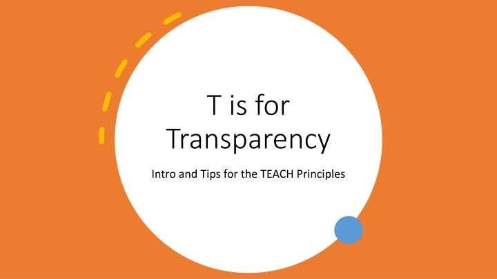 t is for transparency n.w
