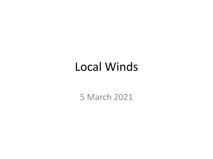 local winds n.w