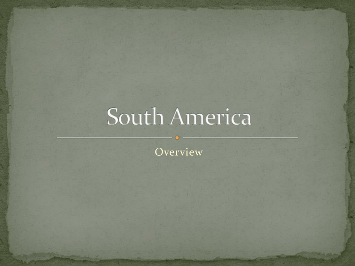 south america n.w