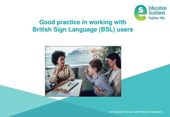 good practice in working with british sign n.w