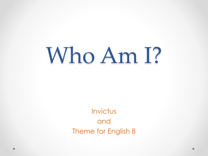 who am i n.w