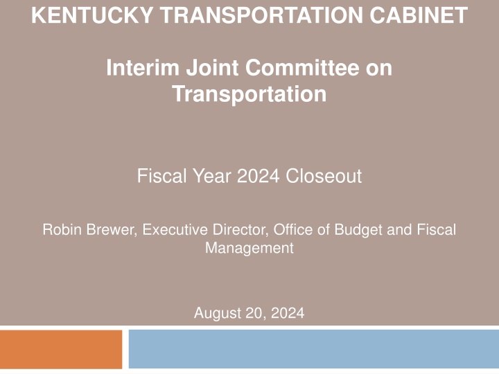 kentucky transportation cabinet n.w