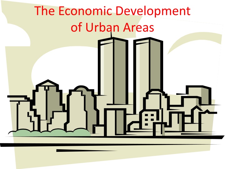 the economic development of urban areas n.w
