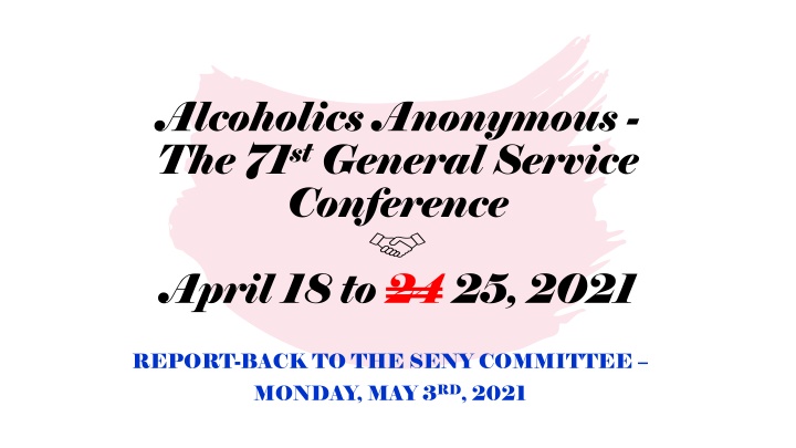 alcoholics anonymous the 71 st general service n.w