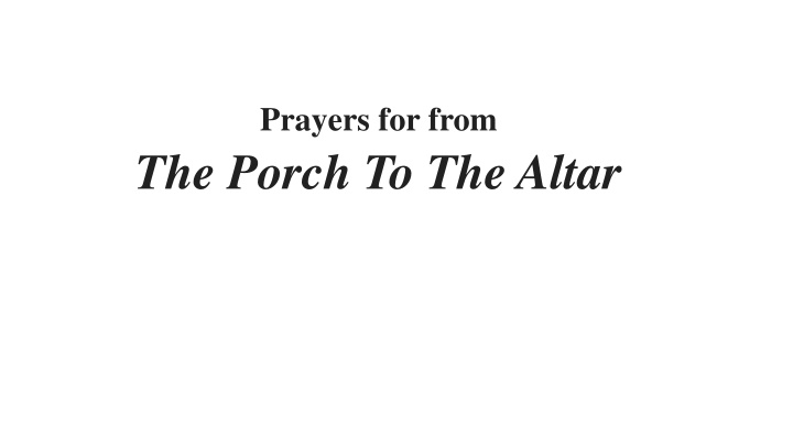 prayers for from n.w