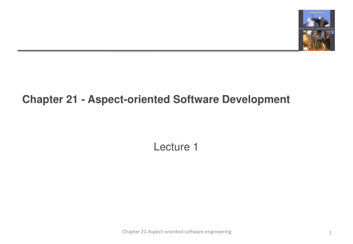 chapter 21 aspect oriented software development n.w