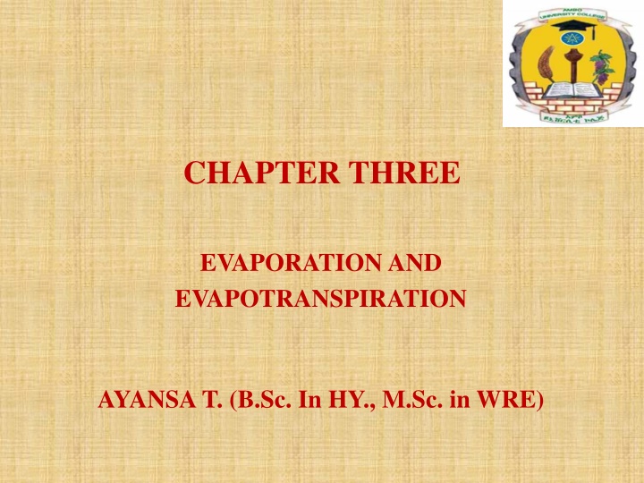 chapter three n.w