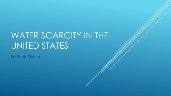 water scarcity in the united states n.w