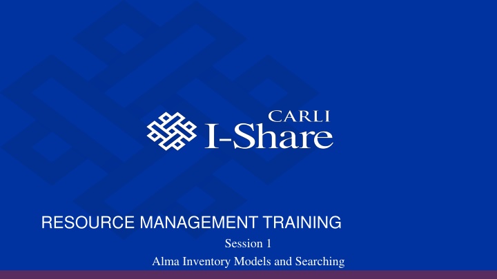 resource management training n.w