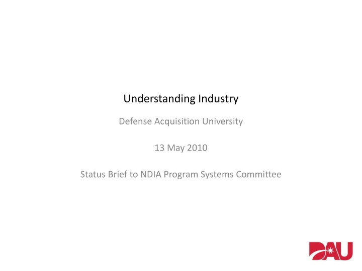 understanding industry n.w