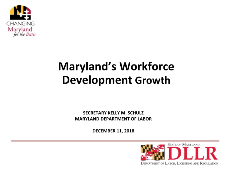 maryland s workforce development growth n.w